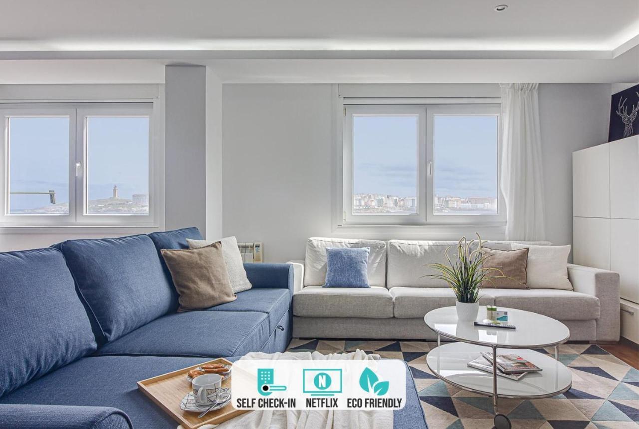 Riazor Ocean View Apartment A Coruña Exterior foto